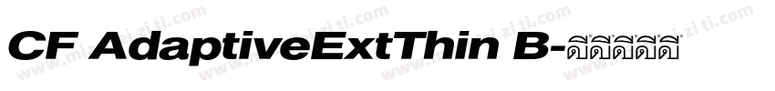 CF AdaptiveExtThin B字体转换